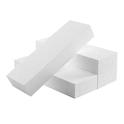 AMZQNART 4pcs Craft Foam Blocks 4×12×2in Polystyrene Blocks, Used for Making Modeling Projects, Flower Arrangements, and DIY School and Home Art Projects, in White Color. - size: 12×4×2in-4pcs
