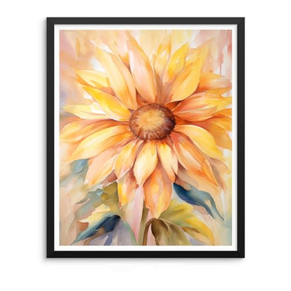 Natuyalo Paint by Numbers Kit for Adults - Sunflower DIY Adult Paint by Number Kits Flowers Acrylic Canvas Painting for Adults Beginners Kids Art Crafts Without Frame, 16x20 Inch - color: ART-01