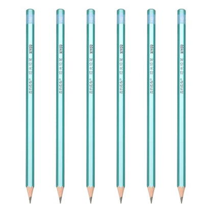 PATIKIL HB Drawing Pencils for Sketching, Set of 6 Hexagonal Graphite Sketch Pencils Professional Sketching Art Supplies for Drawing Shading Writing Art Artists Beginners, Black - style: HB
