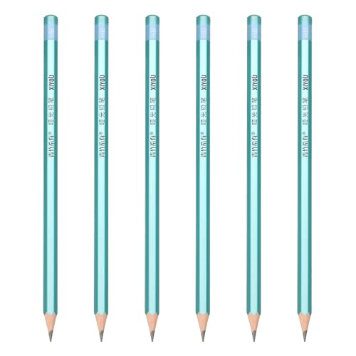 PATIKIL HB Drawing Pencils for Sketching, Set of 6 Hexagonal Graphite Sketch Pencils Professional Sketching Art Supplies for Drawing Shading Writing Art Artists Beginners, Black - style: HB