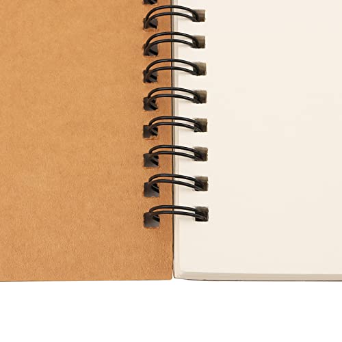 HEIHAK 10 Pack A4 Sketch Notebooks, 60 Pages 30 Sheets Top Vertical Spiral Bound Pocket Sketchbooks, Small Spiral Notepads Sketch Pads Bulk for Kids Drawing, Sketching, Painting, Writing, Crafting - size: A4 60 Pages 10 PCS