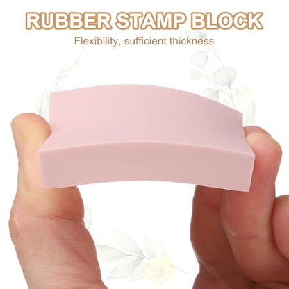 PATIKIL 8Pcs 2X2" Rubber Carving Blocks, Soft Linoleum Art Carving Block Square Crafts Stamp Making for Printmaking Stamps Carving Supplies, Pink - color: Pink