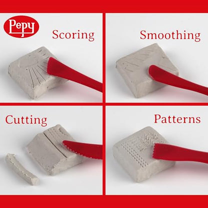 Pepy 35 PC Clay Sculpting Tools Set; 5 Each of 7 Different Shapes; Ideal for Polymer Clay, Air Dry Clay, Plastilina Modeling Clay, and Pottery Clay; Classroom Pack