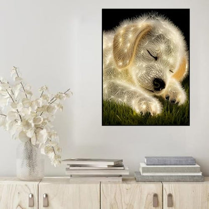 HHMATITS Dog Diamond Art Kits for Adults, Diamond Art Painting 12x16IN - color: Dog