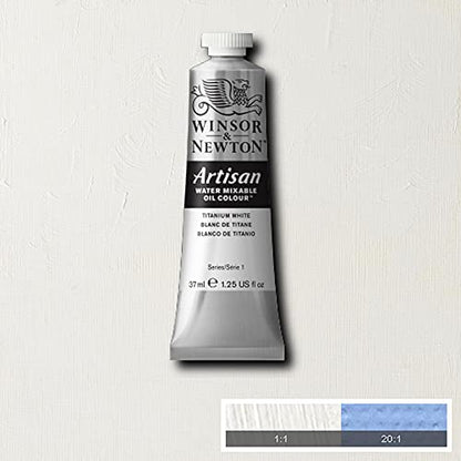 Winsor & Newton Artisan Water Mixable Oil Paint, 37ml, Titanium White - color: Titanium White, style: 1.25-oz