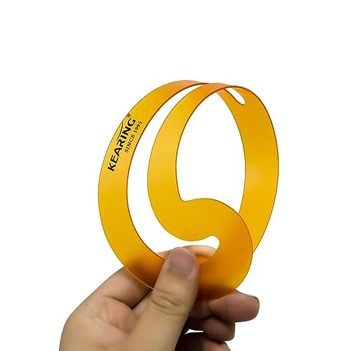 KEARING 8Pcs French Curve Ruler Set - Flexible Plastic Sewing Template Tool - style: 1308S