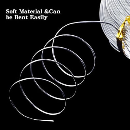 1 Roll Tecunite Aluminum Wire Craft Wire, 100 M X 0.8 mm, Silver - color: Silver, size: 100 M X 0.8 mm