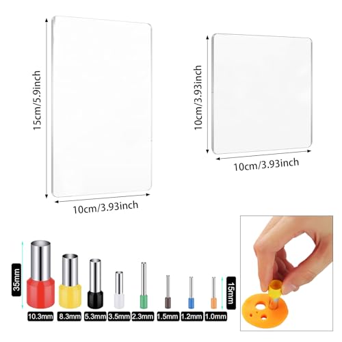 Yayatty Polymer Clay Tools, Acrylic Clay Roller, Acrylic Sheet, Rotary Cutting Mat, Round Polymer Clay Cutters with Clay Slicer Blade for Pottery and Sculpture, 22 PCS - color: 22 PCS