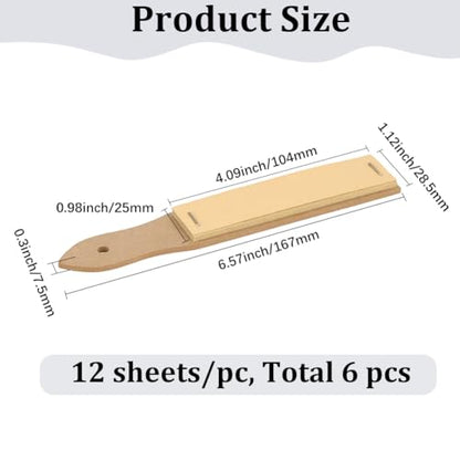 GORGECRAFT 6Pcs Sandpaper Pencil Sharpener Pointed Sketch Sandpaper Pastel Sticks Sharpener Board Artist Sanding Blocks for Professional Adults Sketching Hobbyist Charcoal Sharpening Art Drawing Tool - style: Pointed-12 Sheets Paper