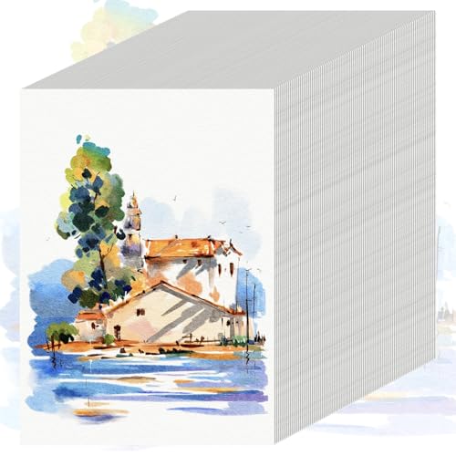 84 Sheets Watercolor Paper 5x7, 110 LB Cold Press Water Color Paper 5 x 7 - color: 84 Sheets, size: 5 x 7 IN