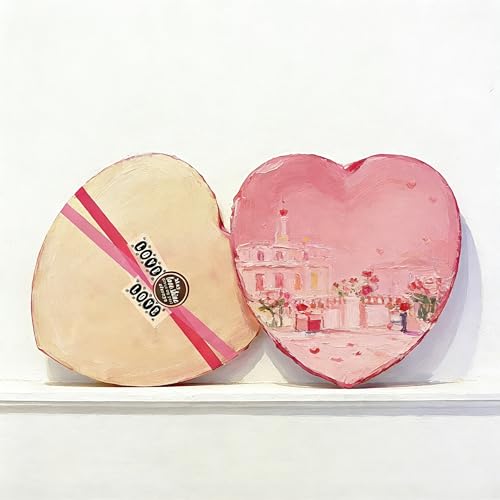 PHOENIX Heart Canvases for Painting - 8, 10, 12 in (2 of Each) - 100% Cotton 10 Oz Triple Primed White Blank Acid-Free Artist Shaped Stretched Canvas for Oil, Acrylic Painting Decoration - size: Heart 8", 10" & 12", style: Studio Set (8 Oz.)