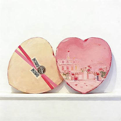 PHOENIX Heart Canvases for Painting - 8, 10, 12 in (2 of Each) - 100% Cotton 10 Oz Triple Primed White Blank Acid-Free Artist Shaped Stretched Canvas for Oil, Acrylic Painting Decoration - size: Heart 8", 10" & 12", style: Studio Set (8 Oz.)