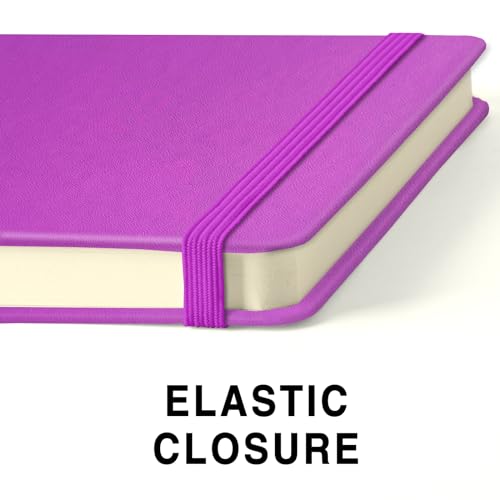 5" x 5" Hardcover Sketch Book,58 Sheets Small Mixed Media Pocket Sketch Pad | PU Cover,150 GSM Acid Free Artist Drawing Paper,Travel Journal Blank Notebook for Adults Sketching,Illustration. - color: 150gsm PU-light-rose purple