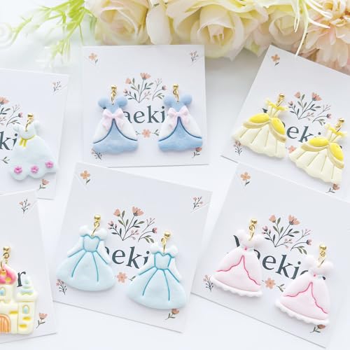 11-Piece Princess Theme Clay Cutters Set - Dress, Crown, Castle & Shoe Shapes for DIY Modeling, Polymer Clay Art, Earring & Craft Making, Creative Hobbyist Tools - color: K color