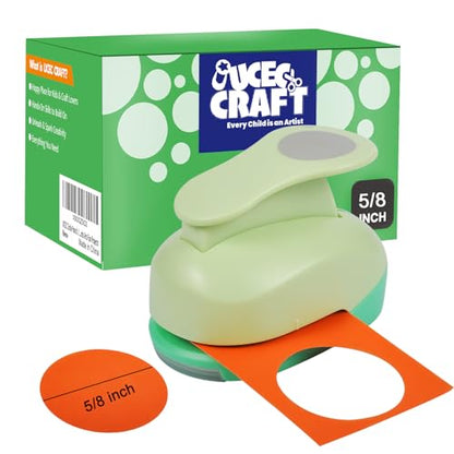 UCEC 5/8 Inch Circle Punch, 16mm Circular Cutter Tool Circle Hole Punch | Handmade Paper Craft Lever Punches for DIY Handmade Crafting Scrapbooking, Cardstock, Greeting Cards Arts Fun Project - color: Circle, size: 5/8 Inch
