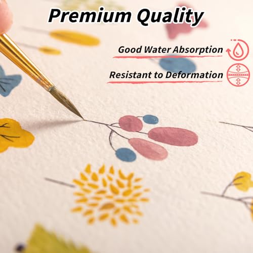 UZLU 150 Sets 4 x 6 Inch Watercolor Cards with Envelopes and Stickers - size: 4*6 in