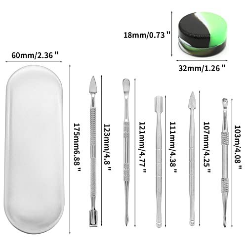 suiwotin 12PCS Wax Carving Tool, Rainbow & Silver - color: Rainbow&Silver - 14PCS