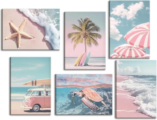EIBEILI Diamond Art Kits for Adults-6P Pink Beach Diamond Painting Kits - color: DP03804