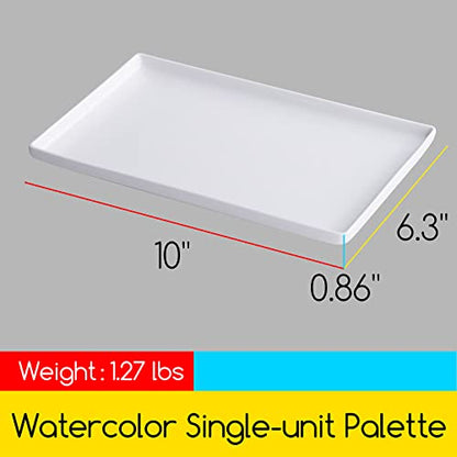 MEEDEN Ceramic Paint Palette: Artist Palette Mixing Tray, 10" X 6.3"