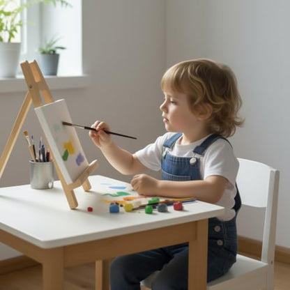 10.8 inch Tabletop Easel for Painting, Small Easel with 5 Papers