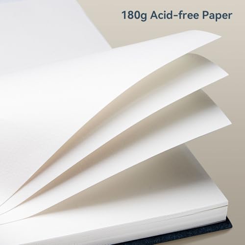 Arrtx Premium A6 Sketchbook, 60 Sheets, 5.8 x 4.1 Inches | 180 GSM acid-free paper, 120 pages, hardcover, portable artist sketch journal for drawing, illustration and travel - size: A6