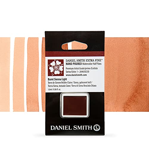 DANIEL SMITH Extra Fine Watercolor Half Pan Burnt Sienna Light (284650230) - color: Burnt Sienna Light