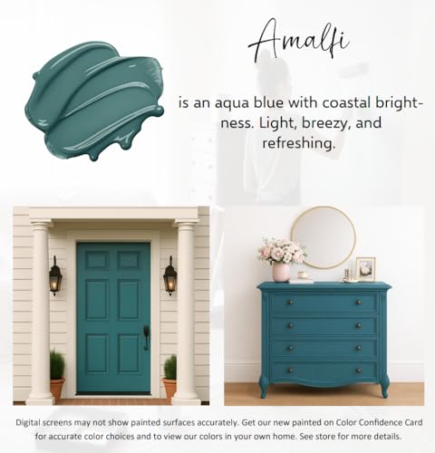 ALL-IN-ONE Paint by Heirloom Traditions, Amalfi, 8oz Sample - color: Amalfi, size: 8 Fl Oz (Pack of 1)