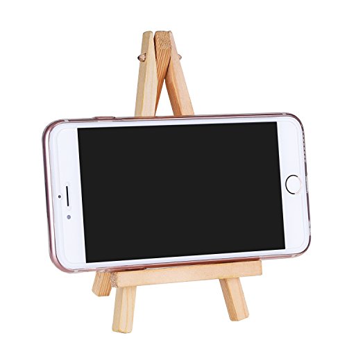 Eboot 24 Pack 6.25 Inch Mini Wood Display Easel Small Easels Wood Artist Tabletop Canvas Stand for Painting Arts Crafts Easels for Painting Arts Crafts Display Card Photo - size: 6.25 Inch