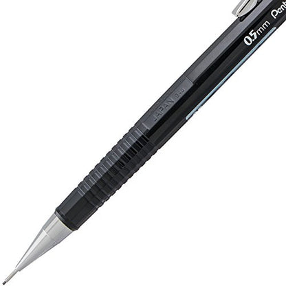Pentel Sharp Mechanical Pencil (0.5mm), Fine Line, Black Barrel, Pack of 2 (P205BP2)