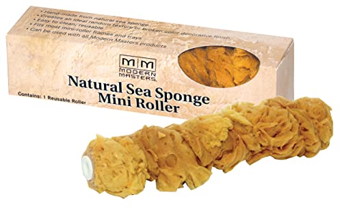 Modern Masters SS1030 ShimmerStone Natural Sea Sponge Mini Roller, Yellow