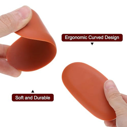 HARFINGTON 3pcs Pottery Ribs, Soft Silicone Rubber Clay Ceramic Sculpting Tools Set for Finishing Shaping and Smoothing Removing Finger Marks