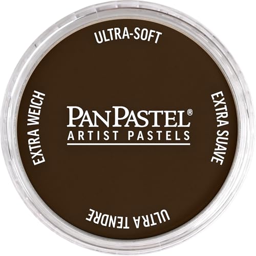 PanPastel Artist Pastels by GOLDEN, Red Iron Oxide Extra Dark, 2.44” / 62mm Pan Diameter, Professional Artist Pastels, Unique Pan Format (cake-like) - color: Red Iron Oxide Extra Dark, size: 1 Count (Pack of 1)