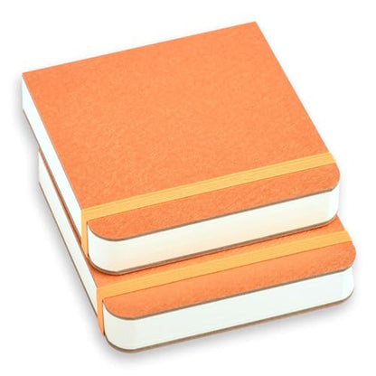 SEMLEART Watercolor Journal,Mixed Media Sketchbook,3.9x3.9inches, 2 Pack, 44 Sheets Each,Cold-Pressed,110lb/230gsm,Suitable for Techniques - size: 3.9×3.9in