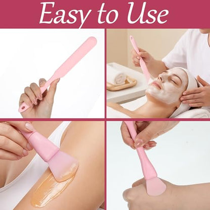4 PCS Non-Stick Wax Spatulas Set, Silicone Wax Applicator Silicone
