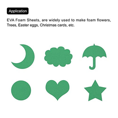 MECCANIXITY EVA Foam Sheets Light Green 19.7 Inch x 17.7 Inch 0.8mm Thick Crafts Foam Sheets for Costumes, Arts and Crafts Projects Pack of 5 - color: Light Green, size: 19.7 x 17.7 x 0.03 in