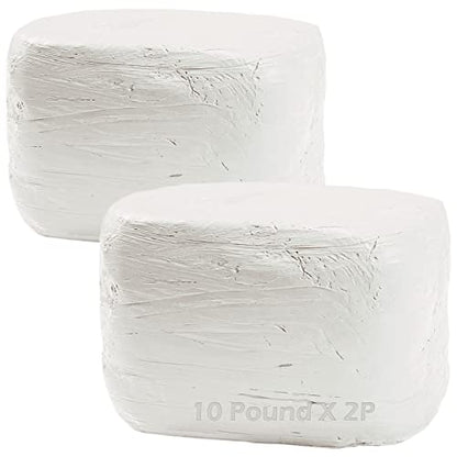 ReArt Natural Air-Dry Clay, Pottery Clay, All-Purpose Modeling Clay 20lbs for Sculpting, Hand Modeling and Throwing (White) - color: Purple-1