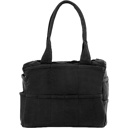 Soolla Studio Bag: Art Supply Storage Organizer & Pottery Tool Bag, Washable Tote, Yarn Bag, Crochet, 30 Pockets, 15+ Colors - color: Blackout