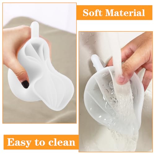 Kunyeah Split Cup with Handle 17OZ/500ML Silicone Cup for Paint Pouring Fluid Art Split Cup Acrylic Paint Pour Cup DIY Making Crafts Supplies Epoxy Resin Art Drawing Accessories (5 Chambers) - size: 5 Chambers