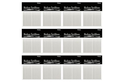 Creative Mark Blending Tortillions - Soft Paper Felts, Traditional Blenders Easily Sharpened or Sanded - [Set of 144 - Medium] - size: Medium - 144 Pack