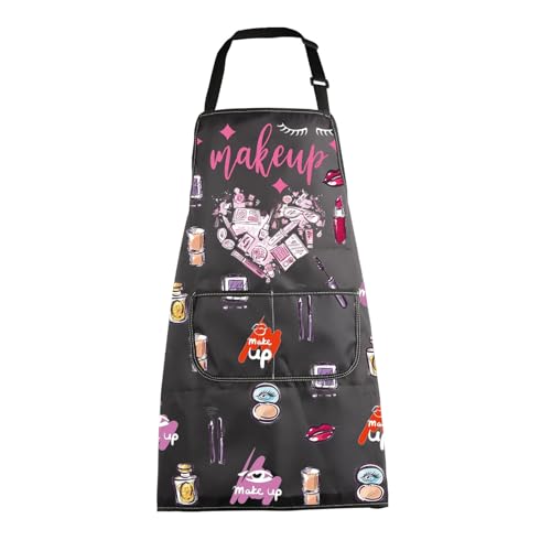 MBMSO Makeup Artist Aprons with Pockets Makeup Apron for Artist Esthetician Gift Cosmetology Student Gift Aprons - color: Makeup Artist Apron-black