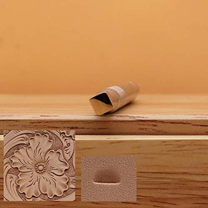 Leather Stamping Tool 304 Stainless Steel Professional Stamp Tools Leather Edge Punch Carving DIY LeatherCrafts (Full Set, 4pcs (XS+S+M+L)) - size: Full Set, 4pcs (XS+S+M+L)