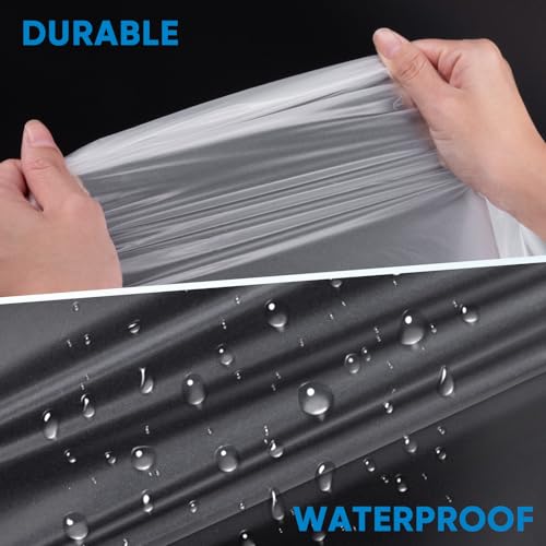 TICONN 12 x 9 Ft Plastic Drop Cloth for Painting, Waterproof Painters Plastic Sheeting, Painting Tarp for Furniture Cover, Floor Protection (3PK, 1.2Mil) - size: 1.2 Mil