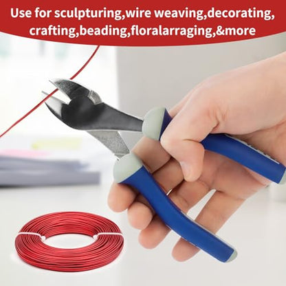 12 Gauge Aluminum Craft Wire for Jewelry Making, 32.8FT Bendable Metal Wirefor Bonsai Armature(Red) - color: Red