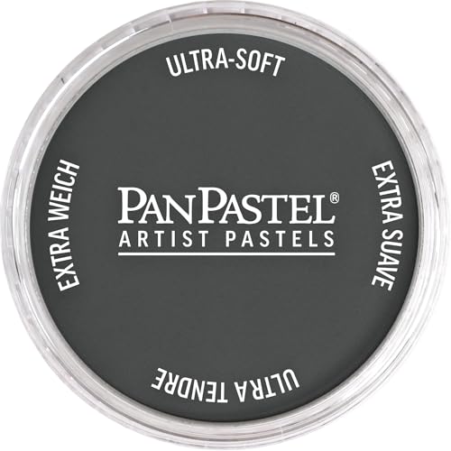 PanPastel Artist Pastels by GOLDEN, Pearl Medium Black (Coarse), 2.44” / 62mm Pan Diameter, Professional Artist Pastels, Unique Pan Format (cake-like) - color: Pearl Medium - Black COARSE, size: 1 Count (Pack of 1)