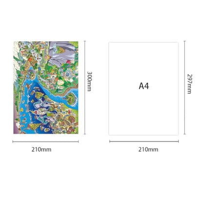 ZAYALI Large 3D Sticker Scene Book for Adults & Teens, DIY Isometric House Scenes, Large Build-Your-Own Room Sticker Set, Relaxing Sticker Therapy Art Kit - Coastal Nation - style: Coastal Nation