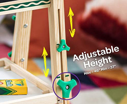 Crayola Kids Mini Wooden Art Easel & Supplies, Toddler Toys, Gift for Kids, Ages 3, 4, 5, 6 - style: Mini Easel