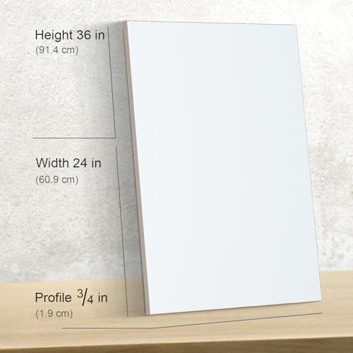 PHOENIX 24x36 Inch 2 Pack Artist Canvas - Extra Large Stretched Canvases for Painting - 3/4 Inch Profile, 100% Cotton 11 Oz. Gesso Primed White Blank Professional Canvas Oil & Acrylic Paints - size: 24"x36", style: Traditional