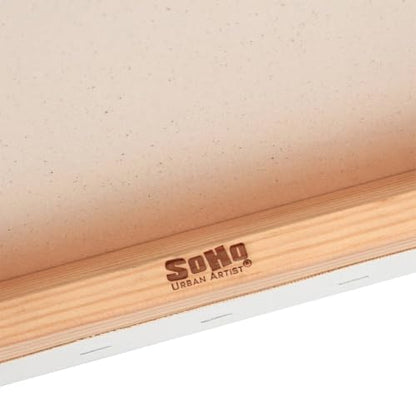 SoHo Urban Artist, 12x16 Heavyweight Stretched Cotton Canvas for Painting - 1.5" Deep- 3 Pack, Triple Primed, 100% Cotton Canvas, Archival, Universal Primed for Oil, Acrylic, Alkyd, Mixed Media