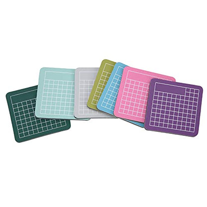 Self Healing Cutting Mat 7 Pack 2.4x2.4 Inch Mini Craft Mat for Paper Cutting Stamping, Precision Carving Desk Saver, Portable Hobby Mat for Model Making Sewing