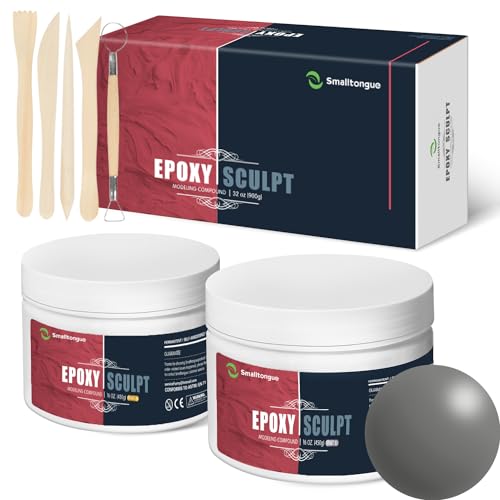 AB Epoxy Sculpt Clay, with Tools, Natural Color, 2 Part (A & B) 2 Pound | For Modeling, Repair, Retrofitting and Sculpture| Safety Material| Professional Premium Quality| Odorless - color: NARUTAL, size: 2 Pound